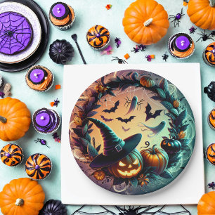 Enchanted Halloween Night Paper Plates