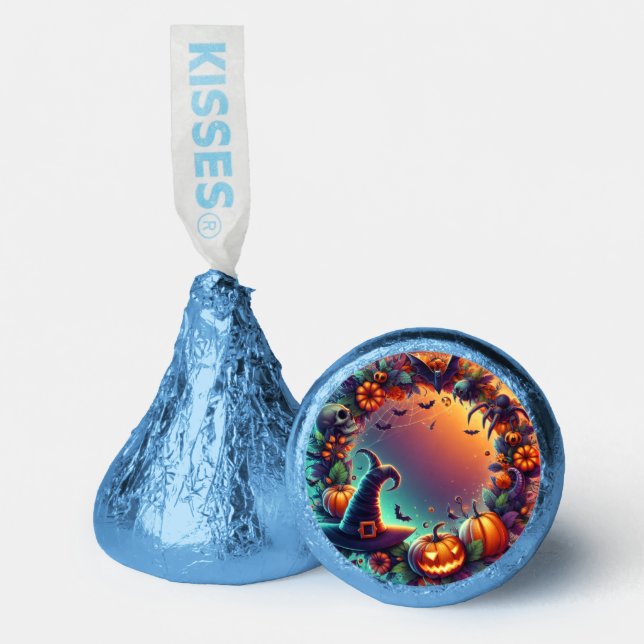  Enchanted Halloween Night Paper Plates Hershey®'s Kisses® (Front)