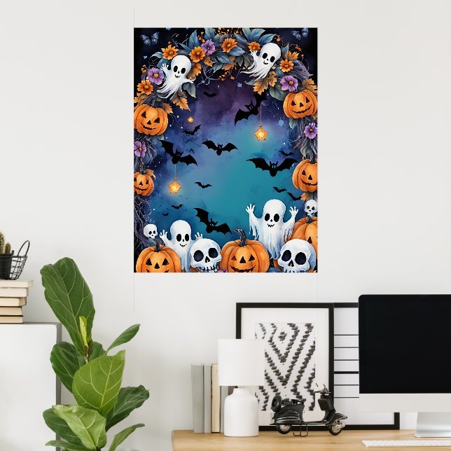 Enchanted Halloween Night Poster (Home Office)