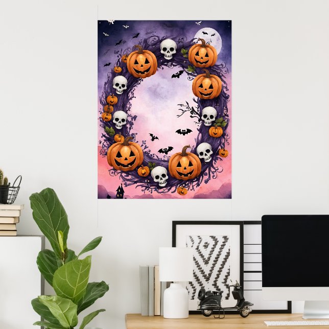 Enchanted Halloween Night Poster (Home Office)