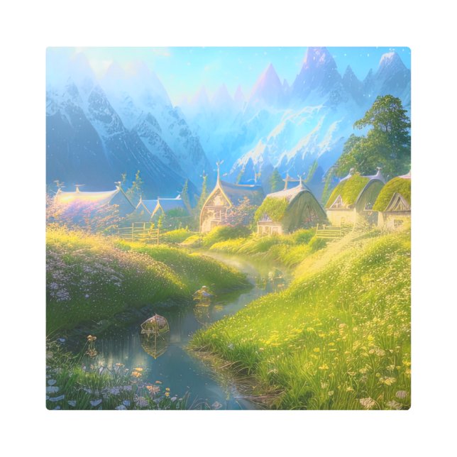 Enchanted Hamlet Metal Print (Front)