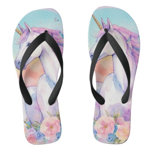 Enchanted Hooves Unicorn Flip Flops Flip Flops