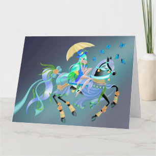 Enchanted Horse Ride Greetings card