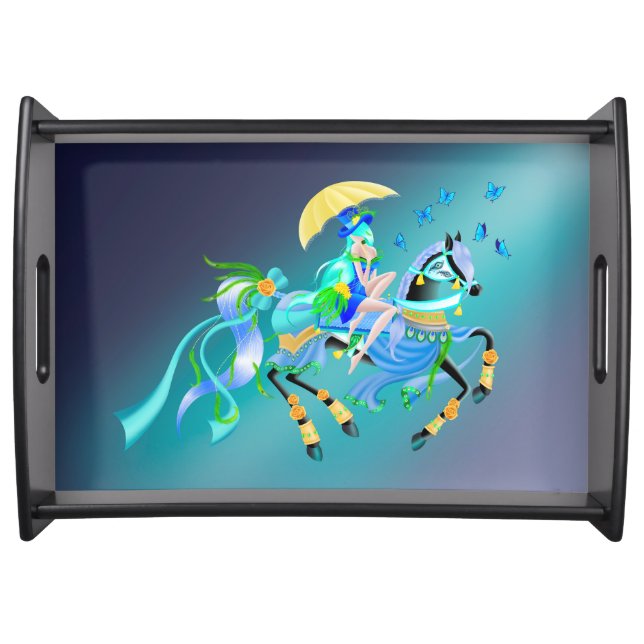 Enchanted Horse Ride  Serving Tray (Front)