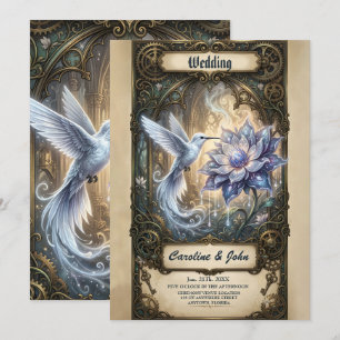 Enchanted Hummingbird & Moon Blossom. Invitation