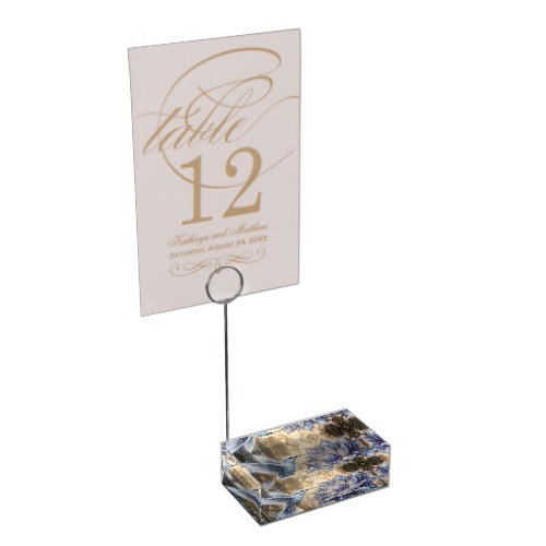 Enchanted Hummingbird & Moon Blossom. Place Card Holder