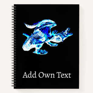 Enchanted Ice Beast Dragon Crystal Fantasy Idea Notebook