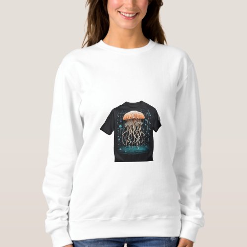 Enchanted Jellyfish Delicate Mystical T_Shirt Des Sweatshirt