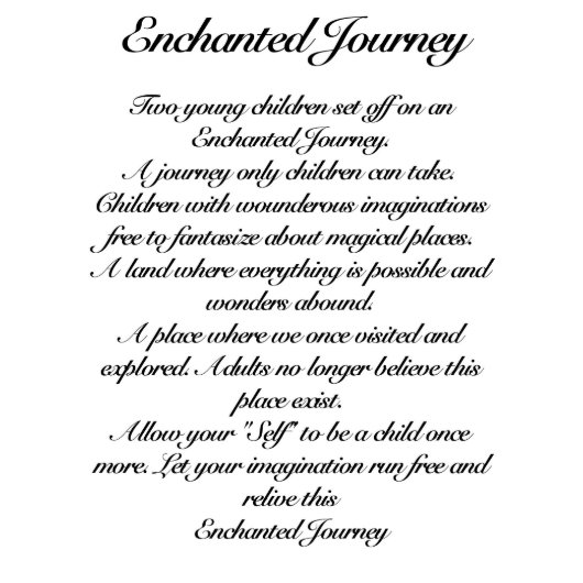 Enchanted Journey  Desk Day Planner (Inside Cover)