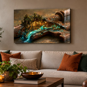Enchanted Key Forest 36x24 Acrylic Wall Art