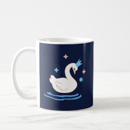 Enchanted Lake _ Graceful Swan Coffee Mug
