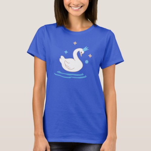 Enchanted Lake _ Graceful Swan T_Shirt