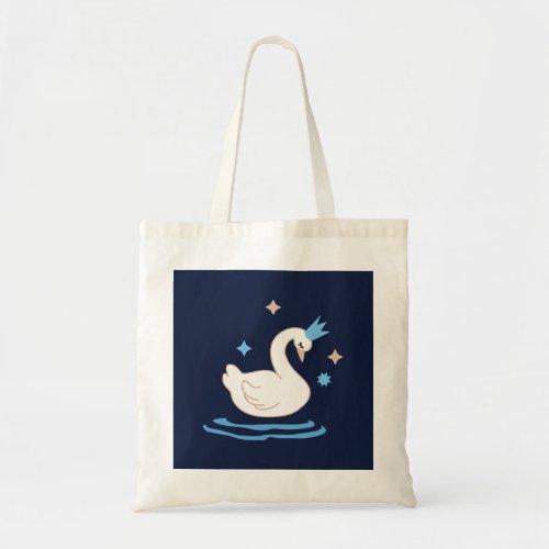 Enchanted Lake _ Graceful Swan Tote Bag