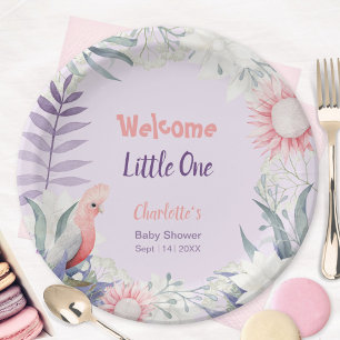 Enchanted Lavender Gender-Neutral Baby Shower Paper Plates