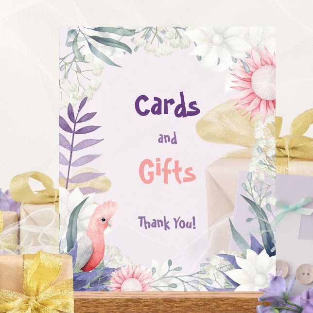 Enchanted Lavender Gender-Neutral Cards & Gifts Acrylic Sign (Enchanted Lavender Gender-Neutral Cards & Gifts Acrylic Sign ©Susanne Sachers - Sunny Mind 🌞)
