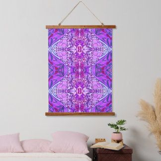 Enchanted Lavender Kaleidoscope Hanging Tapestry