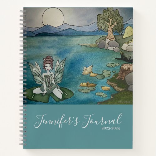 Enchanted Lily Pond Personalized Journal