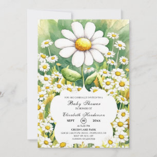Enchanted Little Daisy Baby Shower Invitation