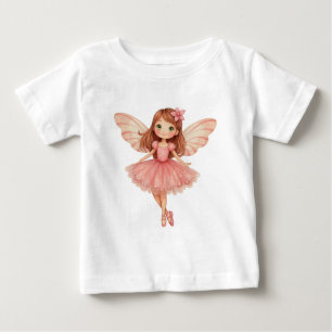 Enchanted Little Pink Fairy Baby T-Shirt