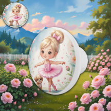 Enchanted Little Prima Ballerina & Puppy