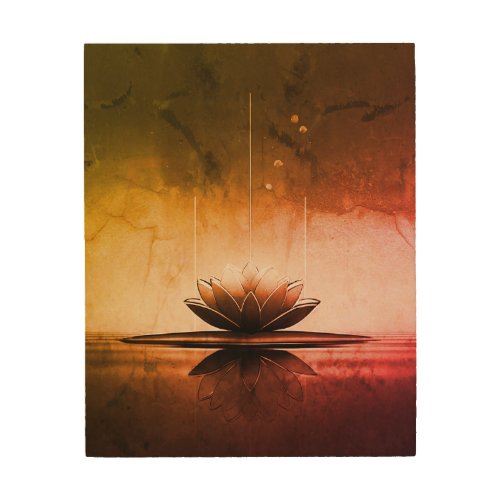 Enchanted Lotus A Wooden Wall Masterpiece Wood Wall Art