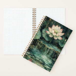 Enchanted Lotus Fountain Bullet Notebook