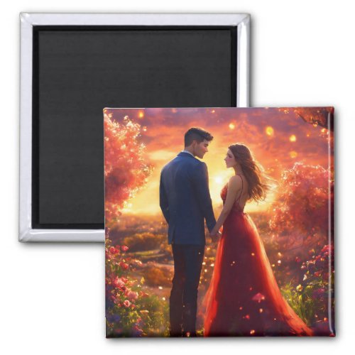 Enchanted Love A Magical World Unveiled  Magnet