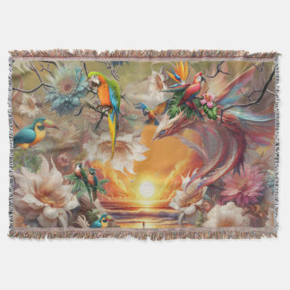 Enchanted Magical Fantasy Creations Throw Blanket