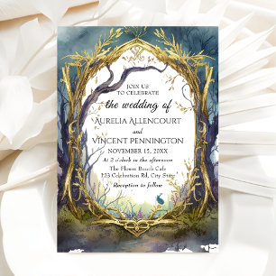 Enchanted Magical Forest Wedding Invitation