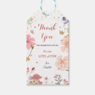 Enchanted Magical Garden Fairy Forest Birthday Gift Tags
