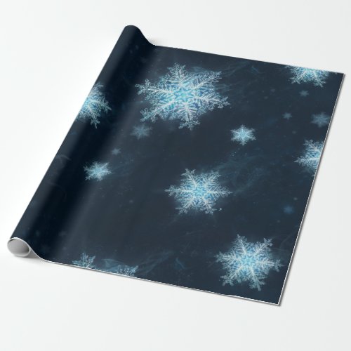 Enchanted Magical Winter Snowflake Wrapping Paper