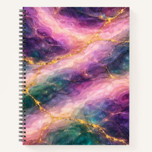 Enchanted Marble with Gold Veining Notebook