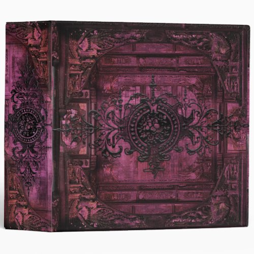 Enchanted Mauve Gothic Victorian Ancient Tome 3 Ring Binder