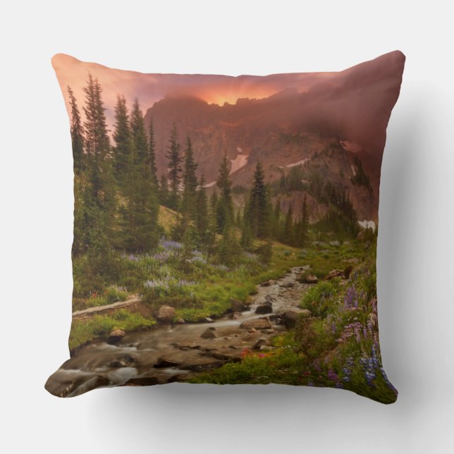 Enchanted Meadows Throw Pillow (Front)