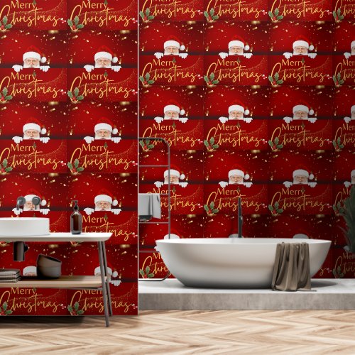 Enchanted Merry Christmas Santa Claus Peel & Stick Wallpaper Enchanted Merry Christmas Santa Claus Peel & Stick Wallpaper