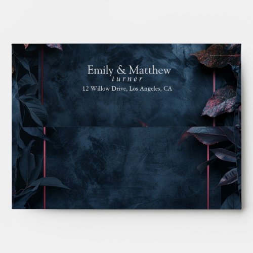 Enchanted Midnight Garden Wedding  Envelope