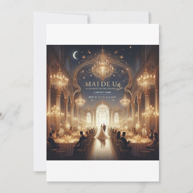 "Enchanted Moments: A Night to Remember Invitation (Front)