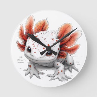 Enchanted Moments Axolotl Wall Clock