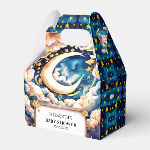Enchanted Moon Celestial Baby Shower Favor Boxes