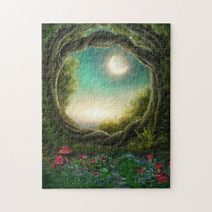 Enchanted Moon Tree Puzzle | Zazzle.com