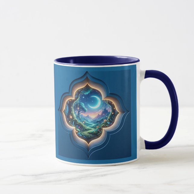 Enchanted Moonlight Forest Portal Gift Mug (Right)