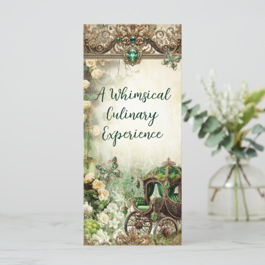 Enchanted Moss & Moonlight Fairytale Event Menu (Standing Front)