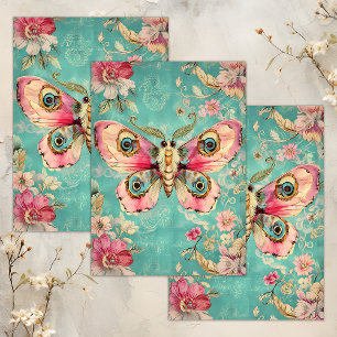 ENCHANTED MOTH DECOUPAGE TISSUE PAPER