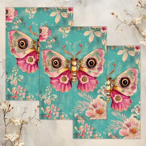 ENCHANTED MOTH DECOUPAGE TISSUE PAPER