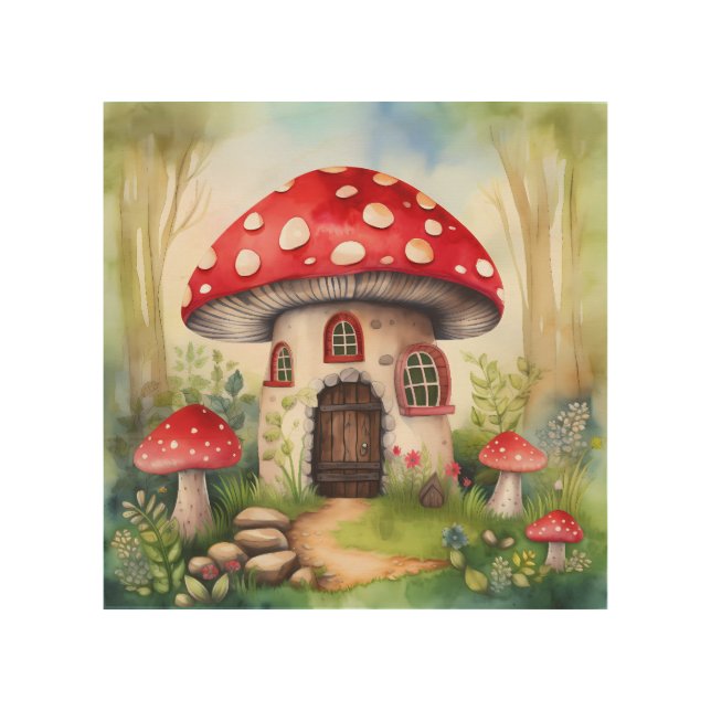Enchanted Mushroom Art Cottage (Front)
