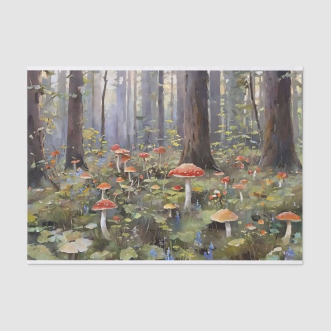 Enchanted Mushroom Forest Tissue Paper (Front)