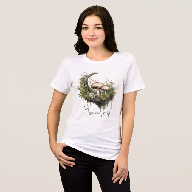  Enchanted Mushroom Forest Tri-Blend Shirt (Front Full)
