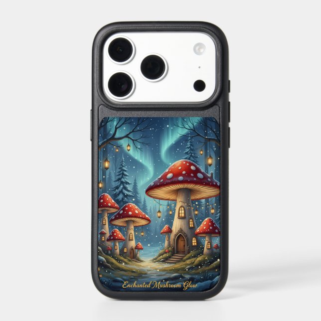  Enchanted Mushroom Glow iPhone Case – Fairycore  (Back)