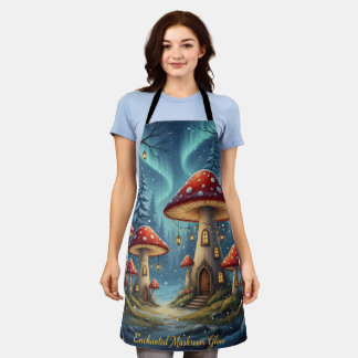  Enchanted Mushroom Glow Mug – Magical Fairy Fores Apron