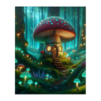Enchanted Mushroom Haven Acrylic Print